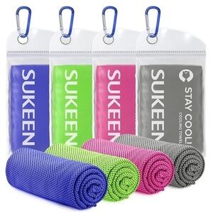 Sukeen 4 Pack Cooling Towel (40"x12")